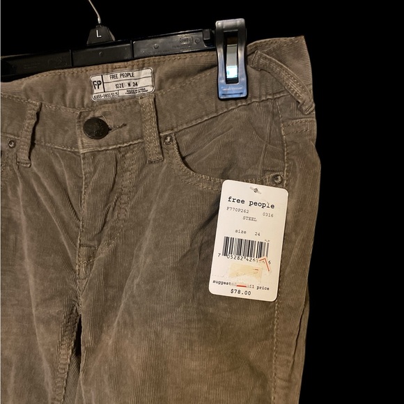 Free People Taupe Corduroy Pants - Picture 3 of 3